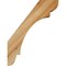 Ekena Millwork 6"W x 14"D x 18"H Olympic Rough Sawn Knee Brace, Western Red Cedar BRC06X14X18OLY00RWR - alternate 3